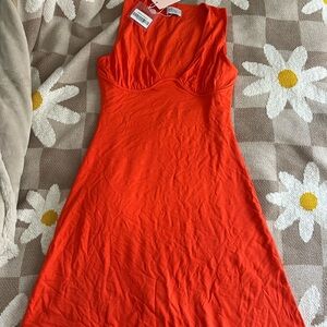 Ruched Bust A line Mini Dress